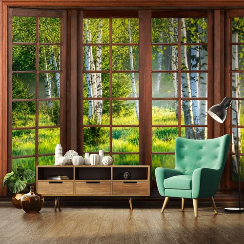 Fototapete fensterblick - 3d,