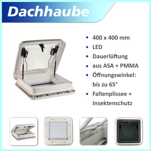 Dachluke 40x40cm dachhaube led - dachluke,